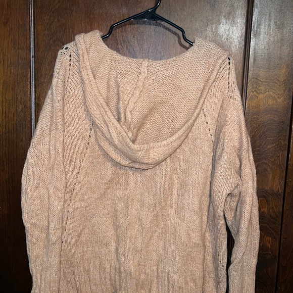 Hooded Tan Sweater - Picture 3 of 3